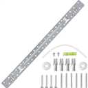 W10440498 W11025649 Microwave Mounting Plate Microwave Bracket Wall Mount Bracket Replacement for Whirlpool Amana Maytag Microwave Bracket Replaces AP6245752 PS12074431 W10821385, Length 29.6 in (microwave wall mount kit(with hardware screws bolts))