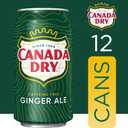 Canada Dry Ginger Ale Soda, 12 fl oz cans, 12 pack (EXP 04/12/27)