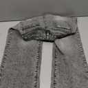 MakeMeChic Girl's Jeans Baggy Wide Straight Leg High Elastic Waisted Denim Pants Y2k Kid 7-14Y (Dark Grey)