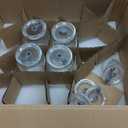 Leakproof Glass Cups with Plastic Lids and Straws, 16oz Iced Coffee Cup, Drinking Glasses Tumbler for Water, Boba Tea, Smoothie - 4pcs