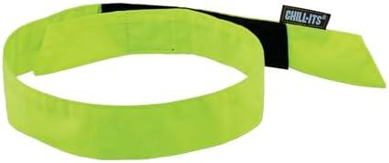 Ergodyne Chill Its 6705 Cooling Bandana, Evaporative Polymer Crystals for Cooling Relief, Quick and Secure Fit 3 pcs
