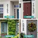 Metal House Numbers 10 Inch Address Numbers for House Number Black Large Modern House Numbers for Outside - Floating Door Numbers for Street Address Numbers 2