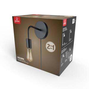 Globe Electric Holden Plug-in or Hardwire Wall Sconce