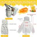 27 PCS Bee Keeping Starter Kit - Beekeeping Supplies, Honey Bee Hive Tools Bee Smoker Kit, Bee Keeper Supplies All with Jacket for Beginners and Professionals