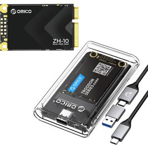 ORICO USB 3.0 mSATA SSD Enclosure and 512GB mSATA Internal SSD Bundle