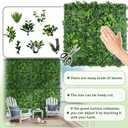 Artificial Boxwood Grass Wall Roll: 80"x120"(67 SQFT) UV Protected | Fake Ivy Privacy Hedge Screen, Faux Leaves from Various Plants, Chain Link Fences for Indoor, Outdoor Patio Balcony & Garden