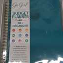 GoGirl Budget Planner & Monthly Bill Organizer  Monthly Financial Book with Pockets. Expense Tracker Notebook Journal, Large (Turquoise) (A4 (8" x 11"))