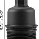 X AUTOHAUX Black Car Oil Engine Filter Housing Cap Cover for Chrysler for Dodge for Jeep for Ram 68191350AA