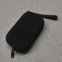 JOVAKIT Small Portable Silicone Makeup Bag for Women, Travel Waterproof Toiletry Cosmetic Bag Gifts for Women, Zipper Closure Makeup Case with Handle (Black)