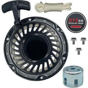 YAMAKATO 212 196 224 208 cc Recoil Pull Start Assembly w/Pulley Cup for Predator Champion Coleman Honda Westinghouse Firman Ryobi Simpson 5.5 6.5 hp Small Engines etc.