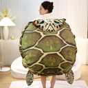 Wearable Turtle Shell Giant Turtle Stuffed Animal Tortoise Plush Toys Doll (Medium)