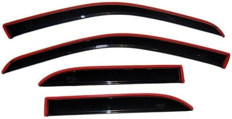 Auto Ventshade [AVS] In-Channel Rain Guards for 2016 - 2023 Toyota Tacoma Double Cab | Window Vent Visors, 4 pcs. - Smoke | 194768