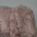 Buryeah 2 Pcs Christmas Table Runner, 72 x 13 Inch Faux Fur Table Runner Dresser Fur Table Runners Decoration Rug Christmas Table Decorations for Xmas Wedding Birthday Winter Dining Table (Pink)