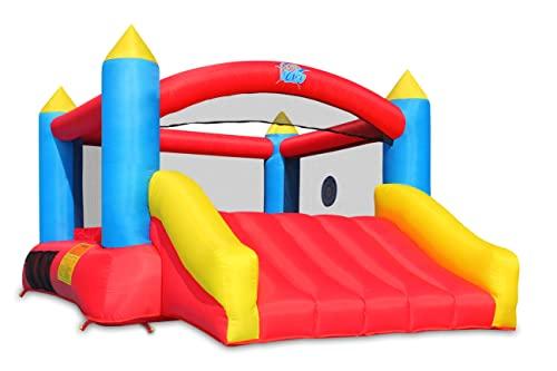 ACTION AIR  Bounce House, Inflatable Bouncer with Air Blower, Jumping Castle with Slide, Family Backyard Bouncy Castle, Durable Sewn with Extra Thick Material, Idea for Kids (C-9745)