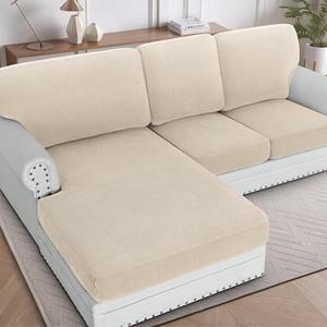 New Sectional Couch Covers 6 Pieces Stretch Sofa Covers for Sectional Sofa Set Separate Shaped Couch Cover for Both Left/Right Couch