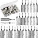 30 Pack Drop Shot Weights Skinny Pencil Sinkers for Bass Fish Drop Shot Rig, 3/16oz - 30 Pack