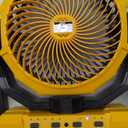 36000mAh Portable Camping Fan - 150HRS Rechargeable Fan with Detachable Battery with LED & Remote - 4 Speeds Battery Powered for Tent,Travel, Office, Jobsite