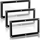 2 x Wesiti 3-Piece Acrylic Currency Frame Display, Black, 7.1 x 3.5 Inch