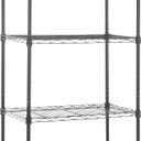 Amazon Basics 5-Shelf Multipurpose Adjustable Steel Garage Shelving Unit, Storage Rack for Kitchen, 200 lbs Per Shelf, Easy Assembly, 13.4"D x 23.2"W x 60"H, Black