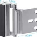 3Pack Home Security Door Reinforcement Lock, Childproof Door Lock Defender, High Security to Home Prevent, Aluminum Construction Finish (3)