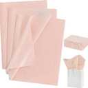 BEISHIDA 100 Sheets Grey Pink Tissue Paper Bulk, Wrapping Tissue Paper for Gift Bags, 14 x 20 Inch Gift Wrap for Valentine Birthday Wedding Graduation DIY Crafts Holiday Flowers