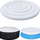 5.2 Ft Inflatable Hot Tub Cover, Round Hot Tub Cover, Energy Saving Lid for Round Hot Tub, Outdoor Inflatable Hot Tub, Foldable Protective Rain Overflow Cover for Outdoor Inflatable Hot Tubs