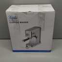 20Bar Espresso Machine, Compact Espresso Maker with Milk Frother, Stainless Steel Coffee Machine for Cappuccino&Latte, 42oz Water Tank, Visible Pressure Gauge, Home&Office, Silver