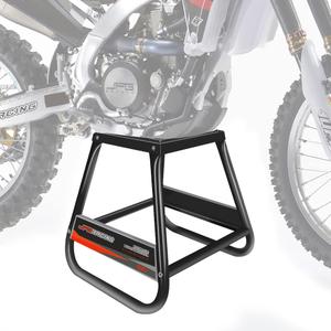 JFG RACING Dirt Bike Stand,Universal Detachable Powder Coated Anti Slip Off Road Steel MX Heavy Duty Dirtbike Maintenance Motorcycle Box StandBlack