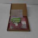 Christmas Joy Pattern Lighted Gift Boxes 16 Pcs Christmas Party Decorations, Large Red and Black Checkered Transparent Box with Warm Light String, Xmas Decorations for Holiday Party, Fireplace Decor