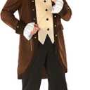 Morph Benjamin Franklin Costume With Wig Founding Fathers Costume Adult Colonial Outfit Men Ben Franklin Outfit Men (Wig And Pants)