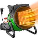 Outdoor Heaters for Patio - 1500W 3 Mode Electric Heater 3s Fast Heating, Overheat Protection Portable Heater for Greenhouse Garage Patio, Outdoor, Green