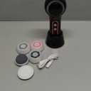 Face Scrubber Exfoliator, Rechargeable Facial Cleansing Brush with 2-Way Rotation & 3 Modes, 30-Day Runtime, 5 Brush Heads for SPA-Level Care, IPX7 Waterproof, Deep Cleaning for All Skin Types (Black Color)