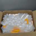 1.3 Gallon Collapsible Water Storage Bag Emergency Jug Container Clear Plastic Water Bladder for Outdoor Sport Camping Hiking No Leak, Freezable, Odorless, Flat Folding (No Scale)