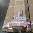 Ritsu Outdoor Storage Shed, Outdoor Garden Shed for Bike, Trash Can, Machine, Galvanized Steel, Outdoor Shed with Lockable Door for Backyard, Patio, Lawn (6.5x4.2ft, Black)