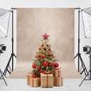 Abstract Professional Photography Backdrop for Portrait Photo Props Booth Background Photoshoot Studio with Polyester Fabric Roller Pocket on Top (8x10ft, Beige,No Stand)