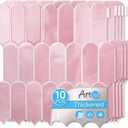 Art3d 12 x 12 Inch Heavy-Duty Peel and Stick Backsplash, Self-Adhesive Wall Tiles for Kitchen Bathroom Decor, 10-Pack Pink