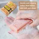 Bee & Flower Soap Bar Sandalwood Soap Valentines Day Gifts for Her Moisturizing Bath Soap Bars Nourishes Your Skin 4.4 oz(Pack of 4)