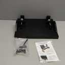 Bedside Shelf with Phone Holder for Bed, Bamboo Bed Shelf Organizer for Top Bunk, Clip on Nightstand for College Dorm Loft Bed, Bedside Tray for Kids, Built Earphones & Tablet Slot (Phone Holder (15.7 x 11.6 inches), Black)