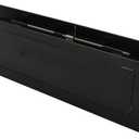 Black Mail Slot Stainless Steel 13 x 4 inches for Almost Any Door (Slot Size 9,8 x 2 inches) | Set with Front and Rear Piece and Screws | Easy Installation and Long Lasting | Stainless Steel