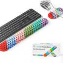 Keyboard Wrist Rest, Mecyfaty Wrist Rest for Computer Keyboard, Ergonomic Mouse Wrist Pad Made of Comfortable and Breathable Silicone, Computer Mouse for Desk Office Supplies