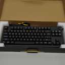 GAMDIAS Hermes M7 Gasket Gaming Keyboard, 80% Hot-Swappable Linear Switches w/RGB Backlit&Knob, 3 Mode BT/2.4G/Wired, 5-Layer Padding Gasket Structure, Software Customizable Digital Display, Black