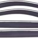 Auto Ventshade [AVS] Low Profile Rain Guards for 2011 - 2021 Jeep Grand Cherokee (Excludes Grand Cherokee L) | Window Vent Visors, 4 pcs. - Smoke w/Chrome Trim | 794015