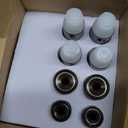 TONIAL 2 Pack Curtain Rods 32 to 58 Inch, Telescoping Splicing 3/4 Inch Single Rods for Windows Decorative Drapery Rod with Small Finial, Bronze