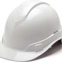Pyramex Ridgeline Cap Style 4 Point Ratchet Hard Hat (White)