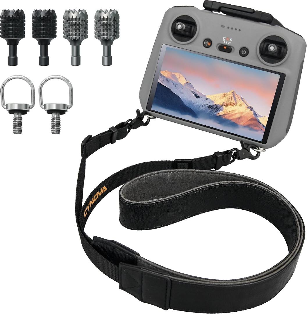 CYNOVA Remote Controller Lanyard for DJI RC 2 & RC Pro, Mini 5 Pro Lanyard Neck Strap, Compatible with Mini 4 Pro/Mini 3 / DJI Flip/Mavic 4 Pro/Air 3S, Drone Controller Accessories