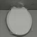 YASFEL Toilet Seat with Toddler Toilet Seat Built in, Plastic, Elongated Slow Close with Magnets For Potty Training For Kids & Adults (White, 18.5) (18.5" Elongated)