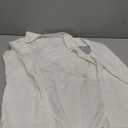 Plain White Zip Up Vest, Size XL