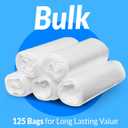 Reli. SuperValue 33 Gallon Trash Bags | 125 Count | Made in USA | Heavy Duty | Clear Multi-Use Garbage Bags