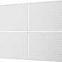 WALMANN 4-Pack 12"x16" Metal Pegboard Panels for Garage, Tool Organizer Pegboard for Pegboard Hooks - Compatible with 1/8" & 1/4" Hooks(Grey)