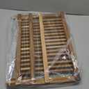 Utoplike Teak Dish Drainer Rack Collapsible 2 Tier Dish Rack Dish Drying Rack Foldable Plate Organizer Holder for Kitchen Compact